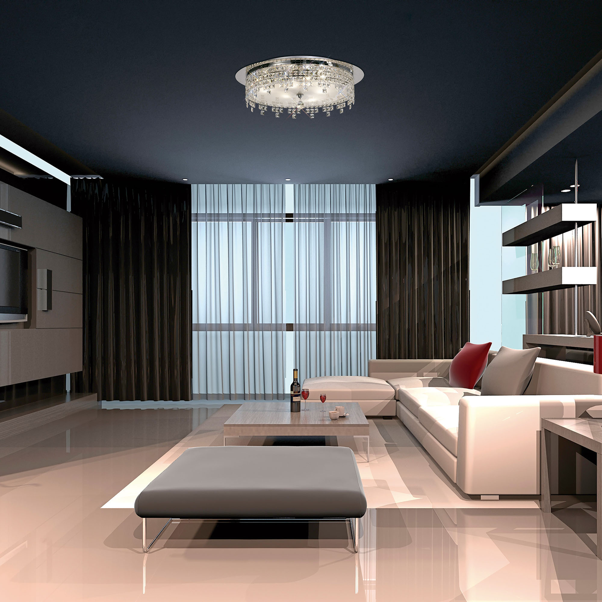 Esta Crystal Ceiling Lights Diyas Flush Crystal Fittings Esta Crystal Ceiling Lights Diyas Flush Crystal Fittings